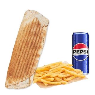 Doner Rollo wega,with 0.33l Pepsi