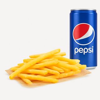 Frytki Box with 0.33l Pepsi