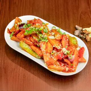 Honey chilly potatoes