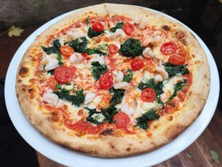 Pizza z krewetkami 30 cm