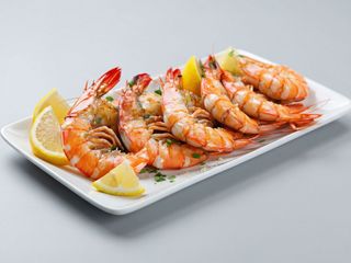 Duże krewetki królewskie chrupiące z sosem 5szt