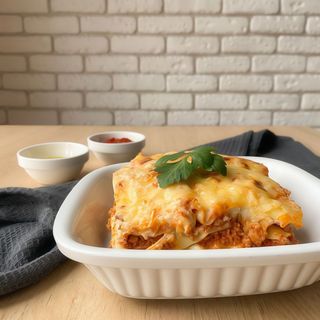 Lasagne bolognese z sosem pomidorowym
