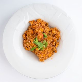 Risotto z kurczakiem w sosie słodko-pikantnym