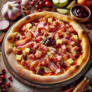 Pizza Zbójnicka z Żurawiną lub Ogórekiem kiszonym 44cm