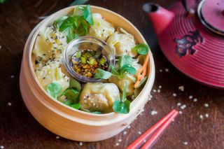 Pierożki Wan Tan na parze