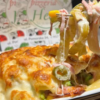 NOWOŚĆ PENNE JALAPENO W SOSIE GORGONZOLA Z GRILLOWANYM BEKONEM I SZYNKĄ 500 GR