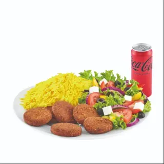 Talerz Falafel Rice, Coca Cola 0,33l