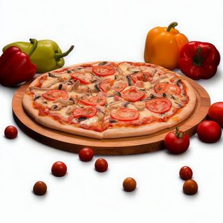 Pizza Salmone e funghi Classic 30cm