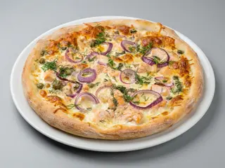 Pizza Łososiowa duża 32 cm.