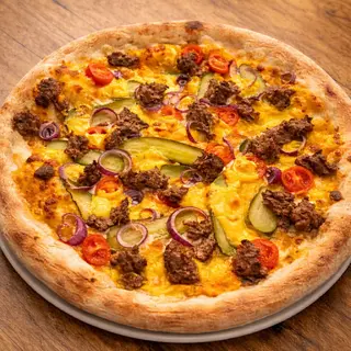 Pizza Cheeseburger mega 60 cm.