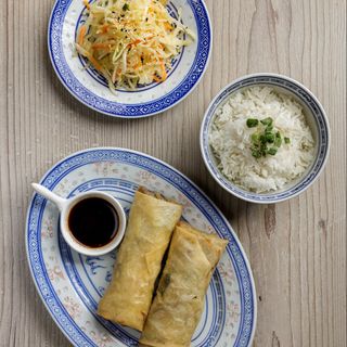 6. Zestaw chińskich sajgonek mięsnych Jin Du 2szt 500g