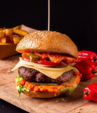 Burger Habanero bardzo ostry