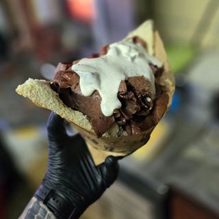 Kebab w bułce xl samo mięso