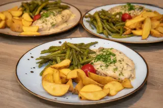 Filetto di pollo con funghi portobello