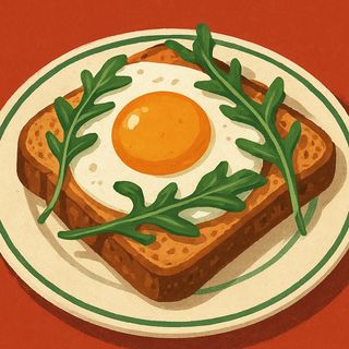 1. Tosty z jajkiem i rukolą 4szt