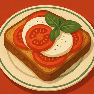 2. Tosty z mozzarella i pomidorami 4szt