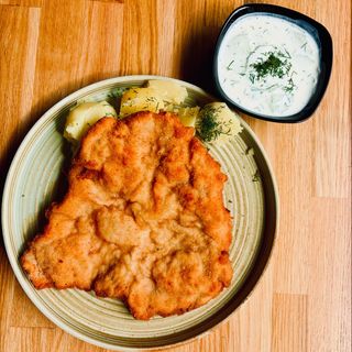 Zestaw z kotletem schabowym