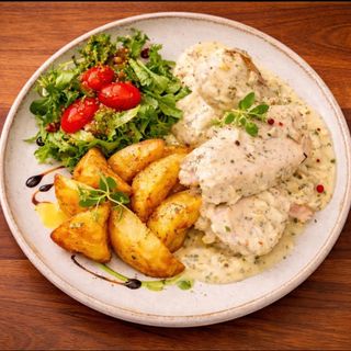 Indyk w sosie mascarpone