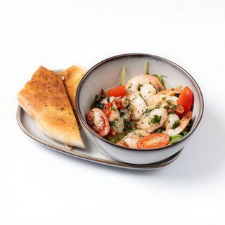 Krewetki na białym winie