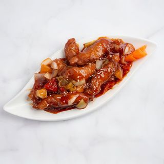 Kurczak słodko-kwaśny z warzywami 