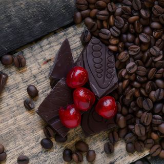 Kawa Wiśnie w Czekoladzie