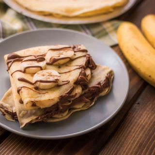 Naleśniki z nutellą i bananem 4szt