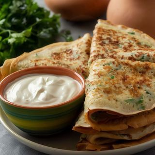 Naleśniki z serem i szynką 2 szt