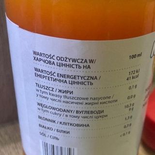 Sok marchwiowo -truskawkowy 0,750 ml
