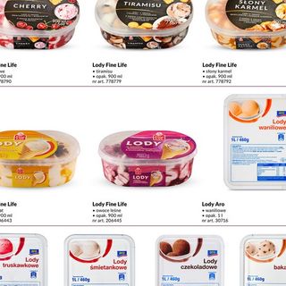 Lody o smaku  bakaliowym  460 g /1000 ml