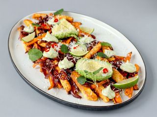 Frytki z batatów z serem