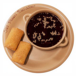 Krokiety z pieczarkami z barszczem czerwonym