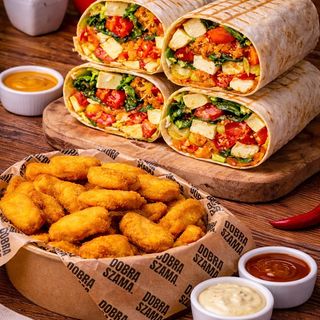 Box Nuggets 20szt + 2x Tortilla Premium + 2 sosy