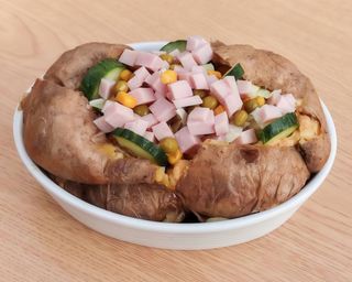 Kumpir z szynką mały