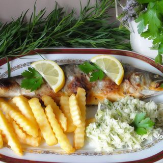 Zestaw  nr 15 żurek pstrąg z dodatkami