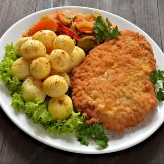 Zestaw 4 żurek filet panierowany dodatki