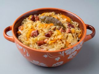 Kapusta zasmażana z grzybami