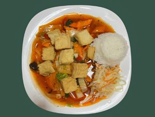 Tofu z pomidorem