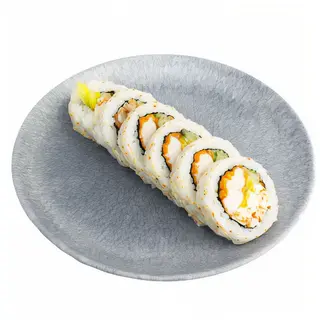 Uramaki z kurczakiem i kremową sałatką z kimchi 6 szt.