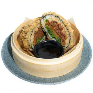 Korean pulled pork burger