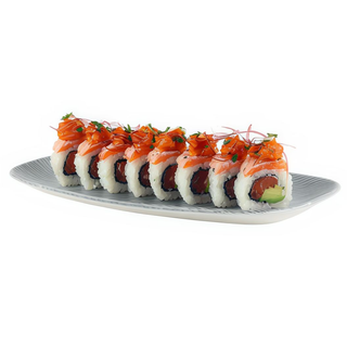 Uramaki potrójny łosoś