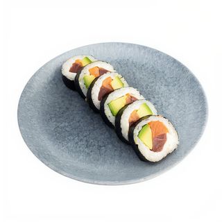 Łosoś, tuńczyk i awokado