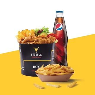 Box + frytki + Pepsi 0,2