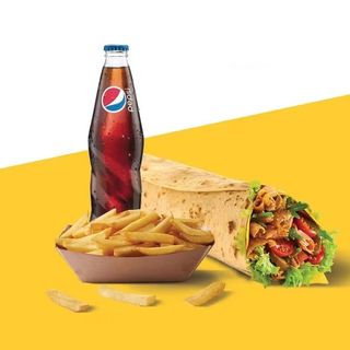 Rollo + frytki + Pepsi 0,2