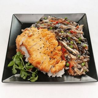 Curry z kotletem z piersi kurczaka