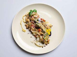 Tagliatelle z kurczakiem i truflami