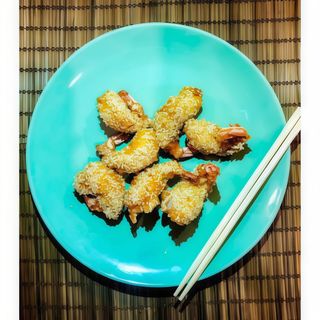 Krewetki z warzywami