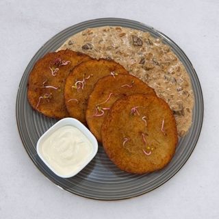 Placki ziemniaczane z sosem grzybowym