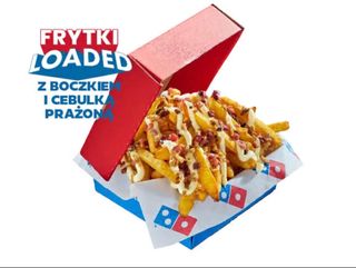 Frytki Loaded z boczkiem i cebulką prażoną