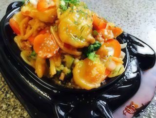 Krewetki chińskie na maśle