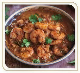 Prawn chilli grlic masala